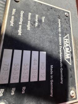 COMPACTADOR HAMM HD12