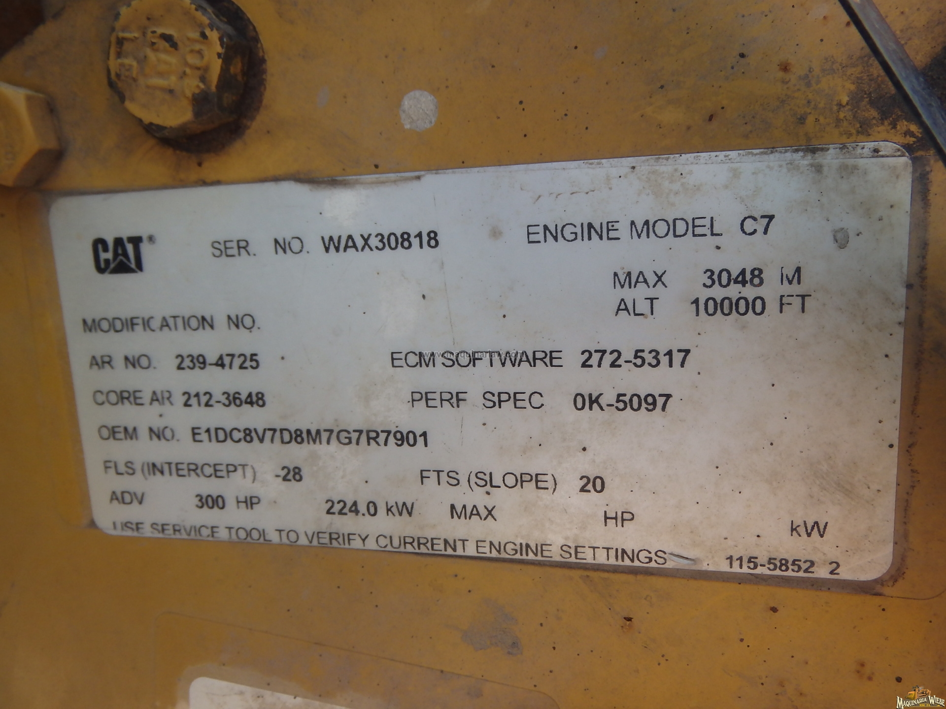 MOTOR CATERPILLAR C7