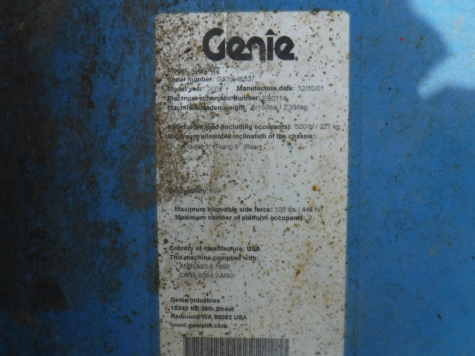 GENIE GS-2632