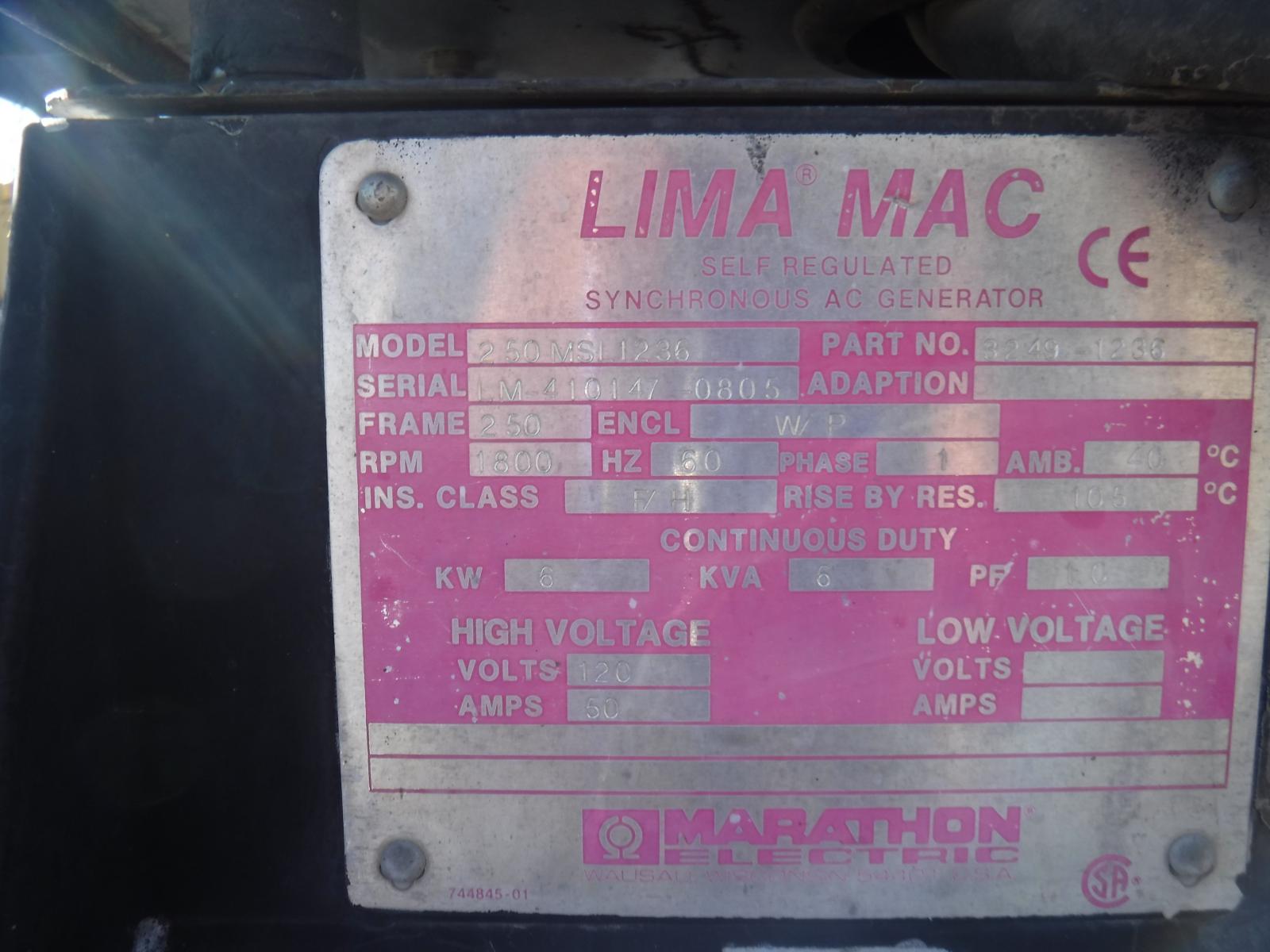 PLANTA DE LUZ LIMA MAC 250MSL1236