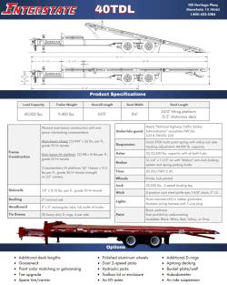 PLATAFORMA DE VOLTEO INTERSTATE 40TDL