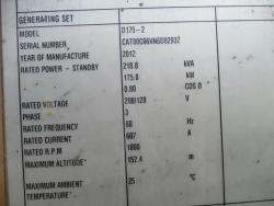 GENERADOR CATERPILLAR D175-2
