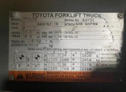 MONTACARGA TOYOTA 7FDU30