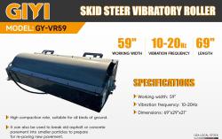 COMPACTADOR PARA MINICARGADOR GIYI VR59