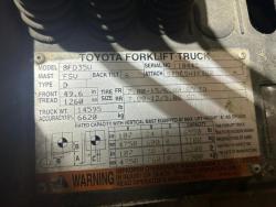 MONTACARGA TOYOTA 8FD35U