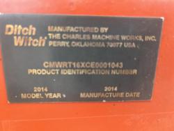 Zanjadora Ditch Witch RT16