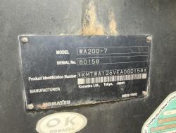 Cargador frontal Komatsu WA200-7