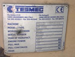 Restirador de cable Tesmec PT 1150