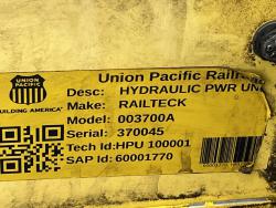 Unidad hidraulica railtech 03700A