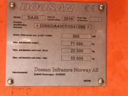 Dompe articulado Doosan DA40