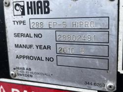 Grua articulada Hiab 288 EP-5 HIPRO